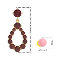 Open Pear Dangling Drop Earrings