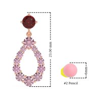 Open Pear Dangling Drop Earrings