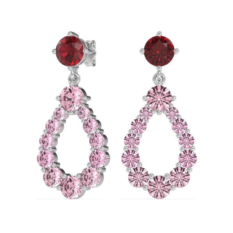 Open Pear Dangling Drop Earrings