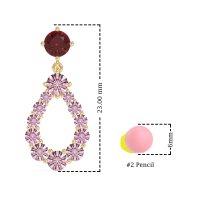 Open Pear Dangling Drop Earrings