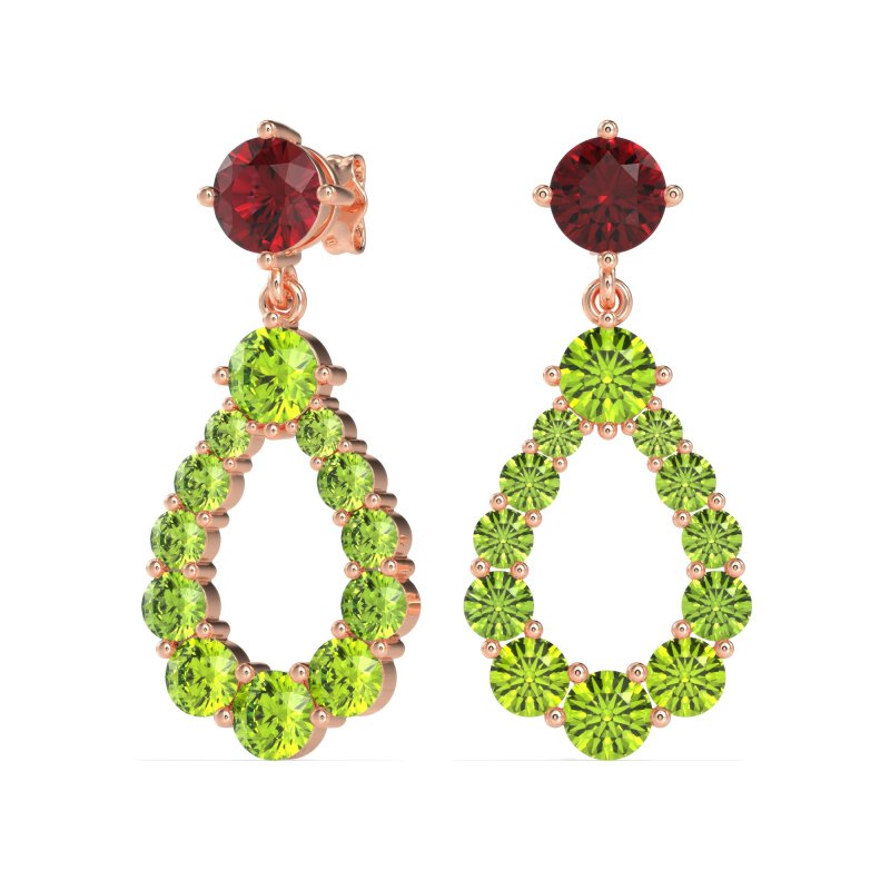 Open Pear Dangling Drop Earrings