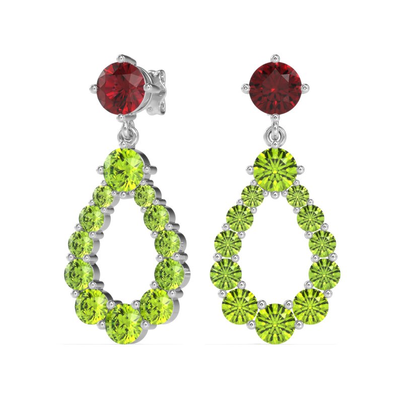 Open Pear Dangling Drop Earrings