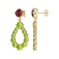 Open Pear Dangling Drop Earrings