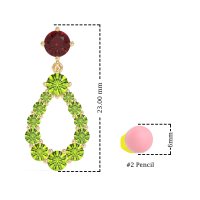 Open Pear Dangling Drop Earrings
