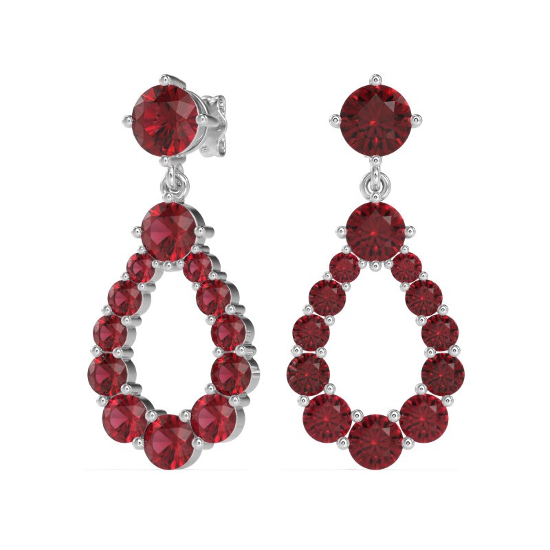 Open Pear Dangling Drop Earrings