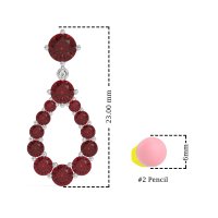 Open Pear Dangling Drop Earrings