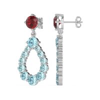Open Pear Dangling Drop Earrings