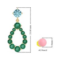 Open Pear Dangling Drop Earrings