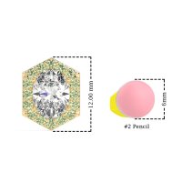 Vintage Oval Halo Stud Earrings