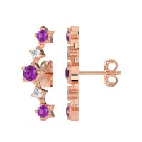 Ear Climber Stud Earrings