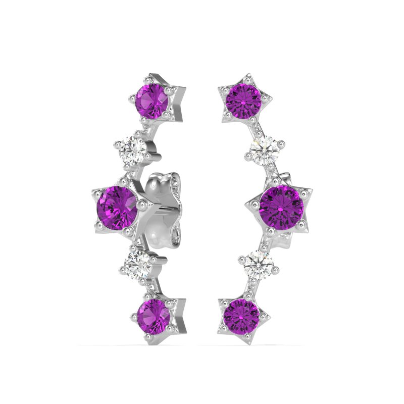 Ear Climber Stud Earrings