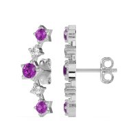 Ear Climber Stud Earrings