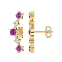 Ear Climber Stud Earrings