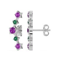 Ear Climber Stud Earrings