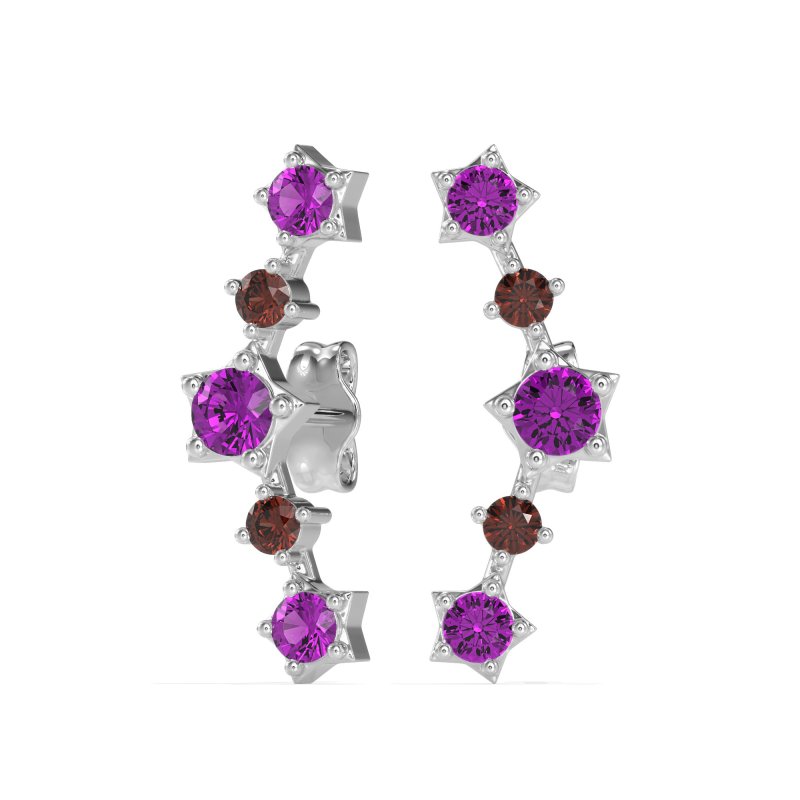 Ear Climber Stud Earrings