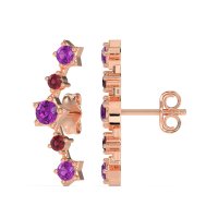 Ear Climber Stud Earrings