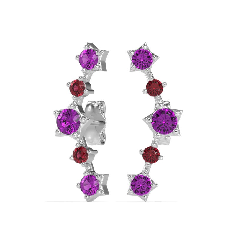 Ear Climber Stud Earrings