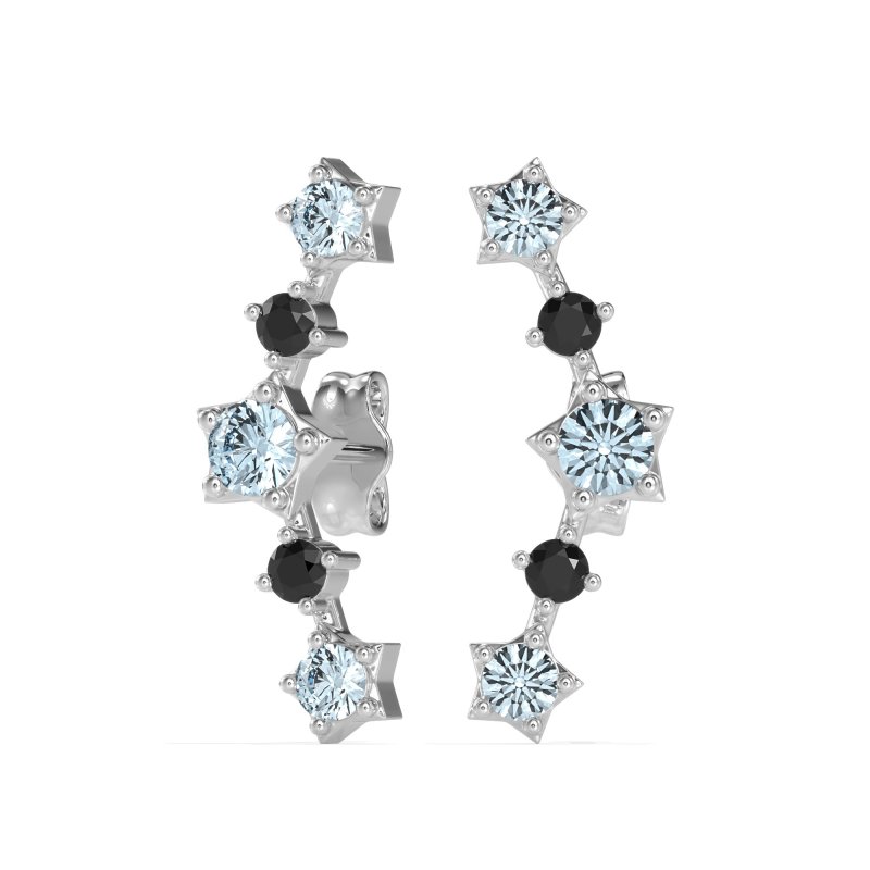 Ear Climber Stud Earrings
