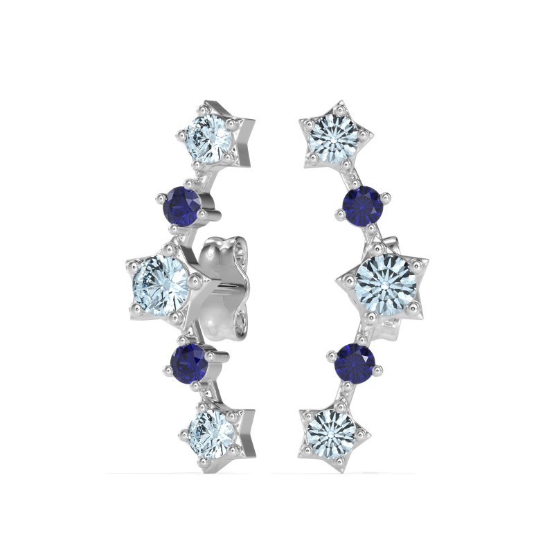 Ear Climber Stud Earrings
