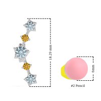 Ear Climber Stud Earrings