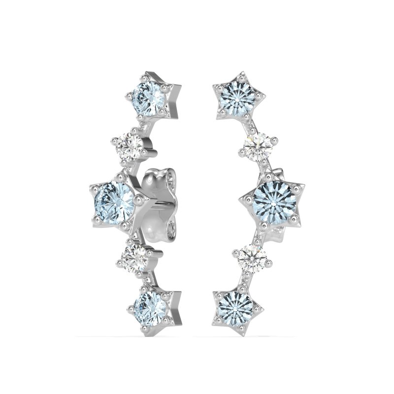 Ear Climber Stud Earrings