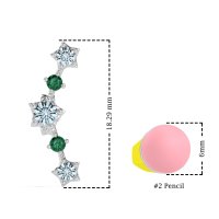 Ear Climber Stud Earrings