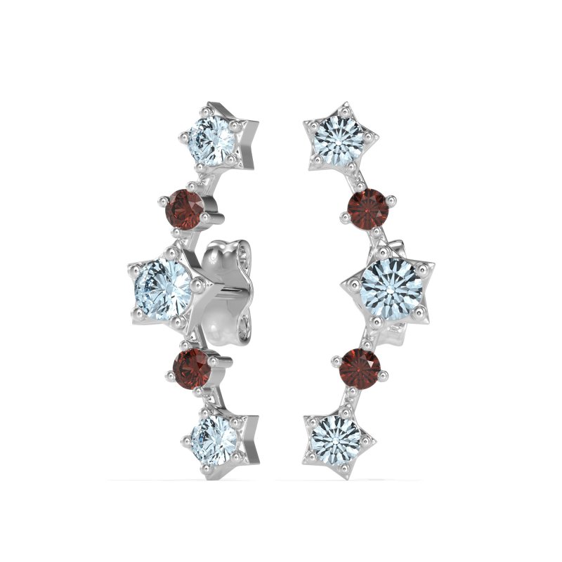 Ear Climber Stud Earrings