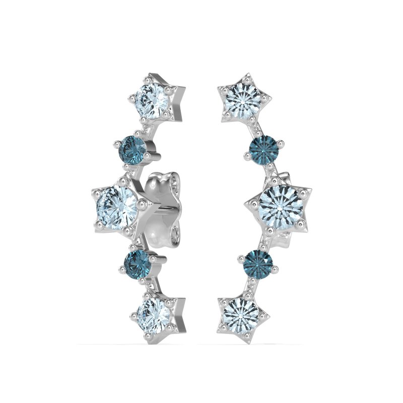 Ear Climber Stud Earrings