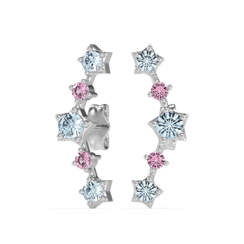 Ear Climber Stud Earrings
