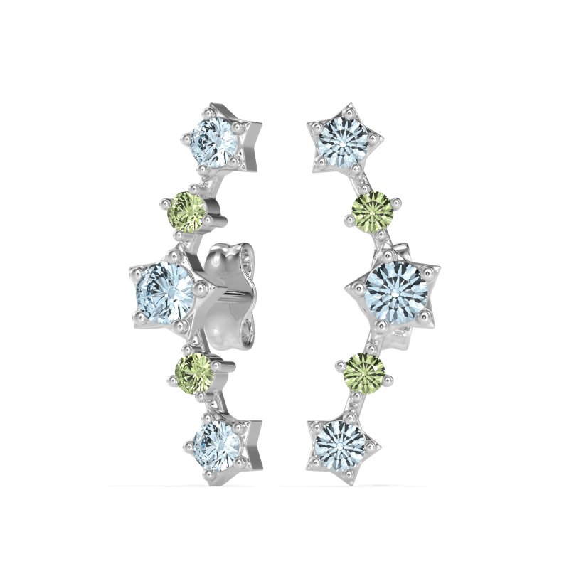 Ear Climber Stud Earrings