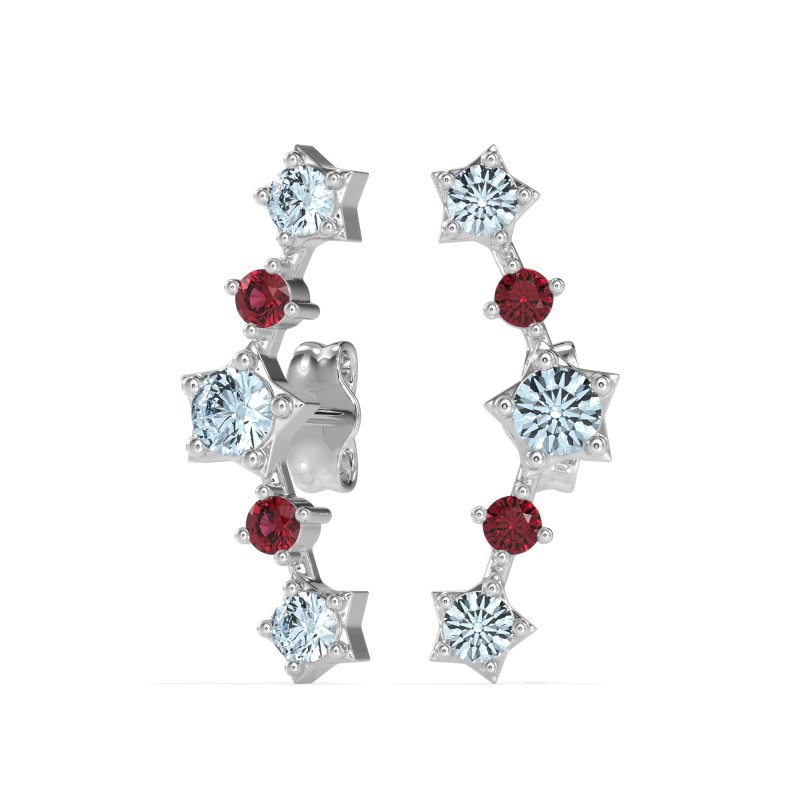 Ear Climber Stud Earrings