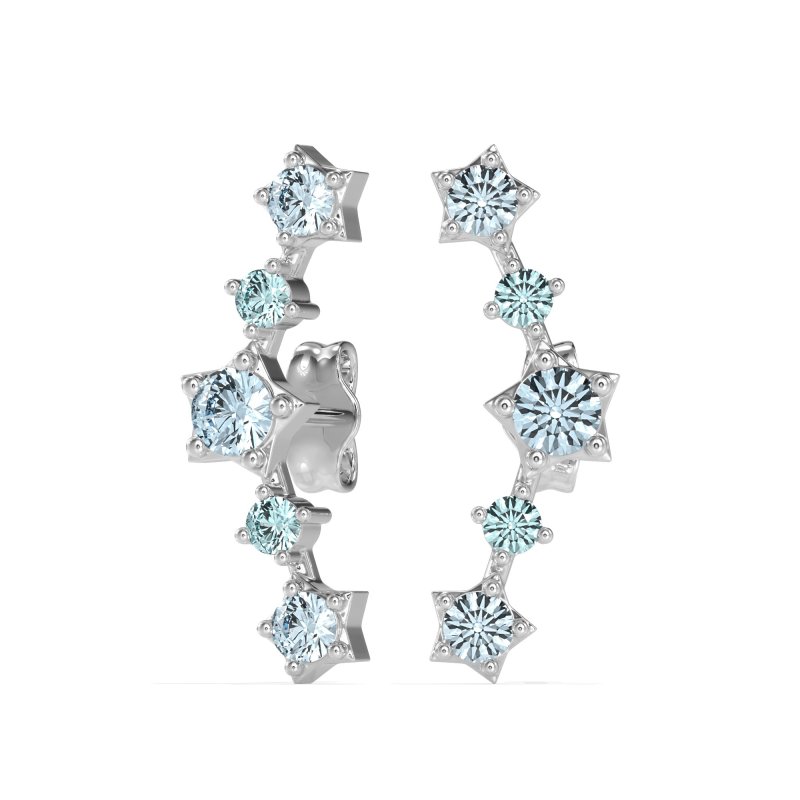 Ear Climber Stud Earrings