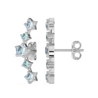 Ear Climber Stud Earrings