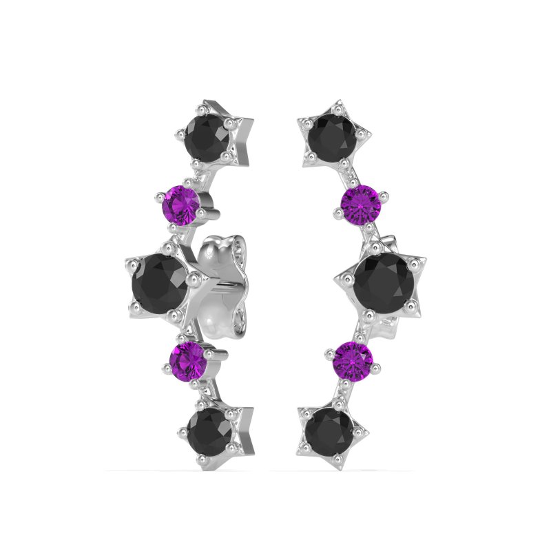 Ear Climber Stud Earrings