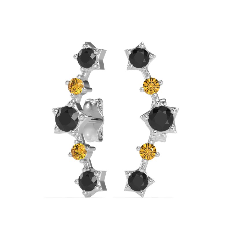 Ear Climber Stud Earrings