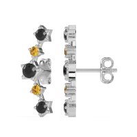 Ear Climber Stud Earrings