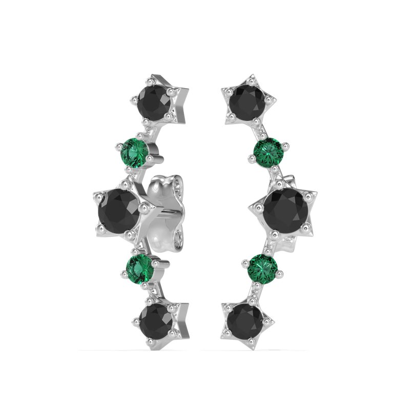 Ear Climber Stud Earrings