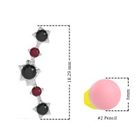 Ear Climber Stud Earrings