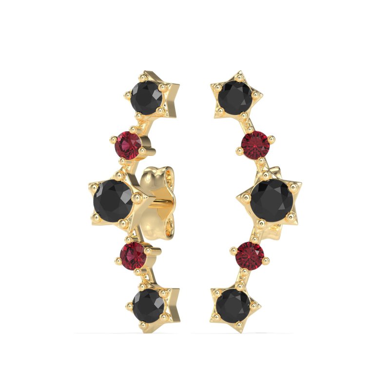 Ear Climber Stud Earrings