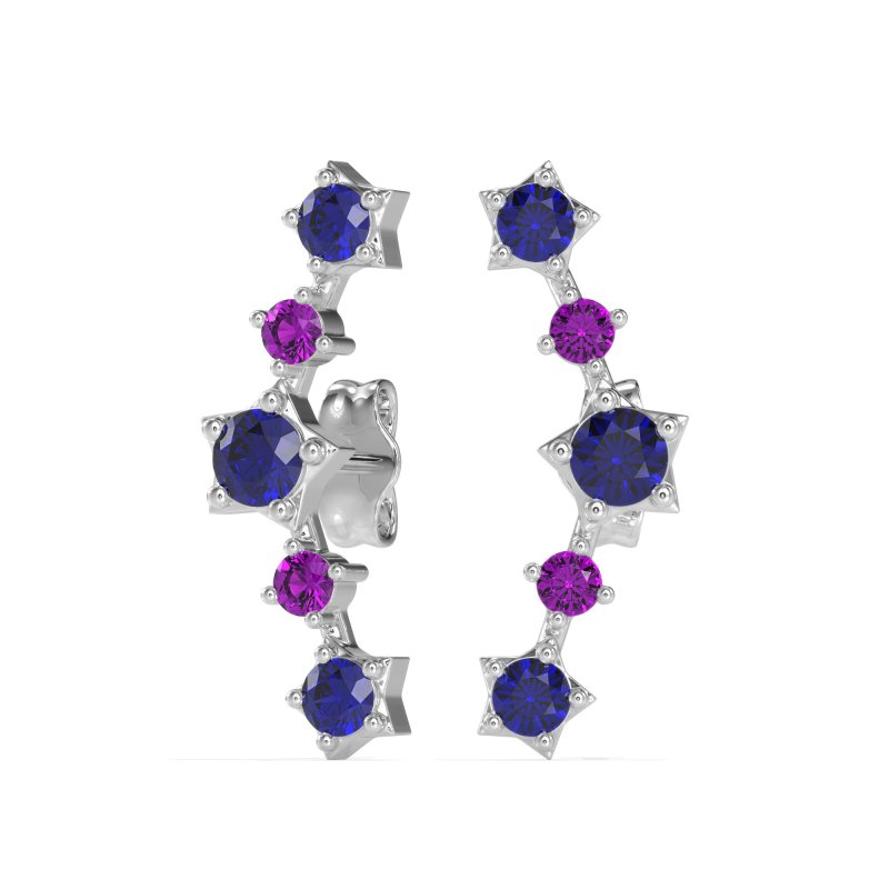 Ear Climber Stud Earrings