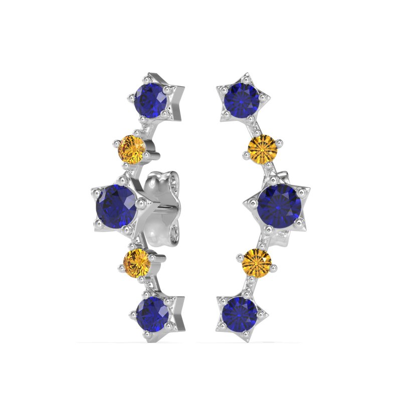 Ear Climber Stud Earrings