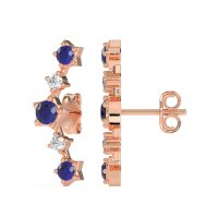 Ear Climber Stud Earrings