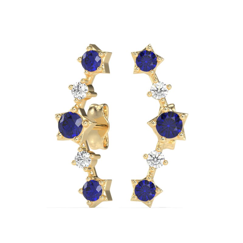 Ear Climber Stud Earrings
