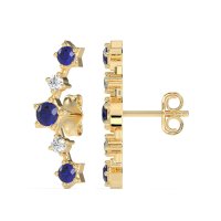 Ear Climber Stud Earrings