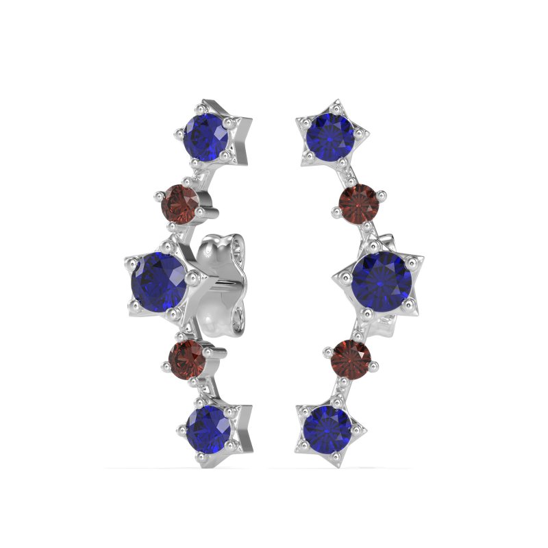 Ear Climber Stud Earrings