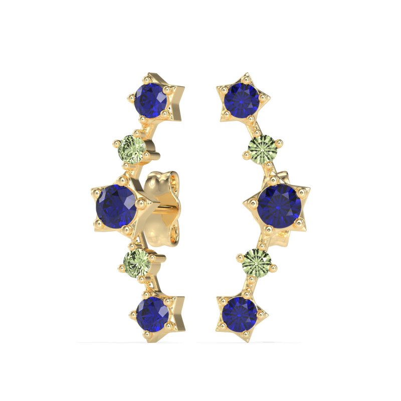 Ear Climber Stud Earrings