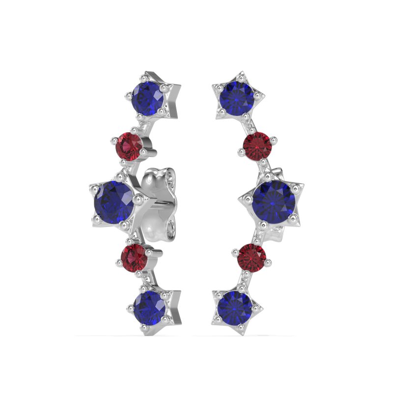 Ear Climber Stud Earrings