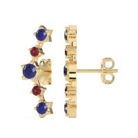 Ear Climber Stud Earrings