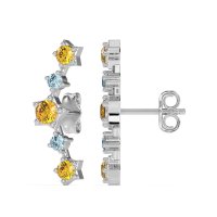 Ear Climber Stud Earrings