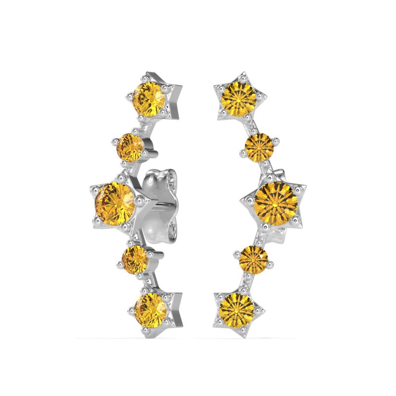 Ear Climber Stud Earrings